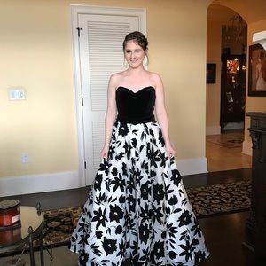 Floral ball gown